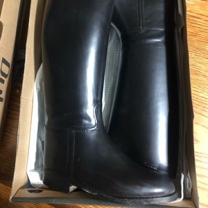 Girls Black Equestrian English riding boots